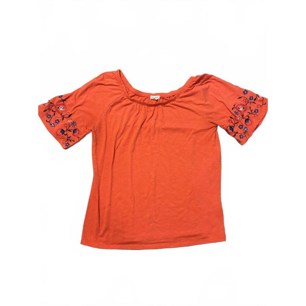 Westport Embroidered Orange Top